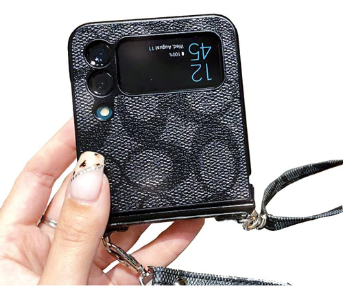 Funda Para Galaxy Z Flip 3 4 5 6 Mujer, Bisagra Y Correa
