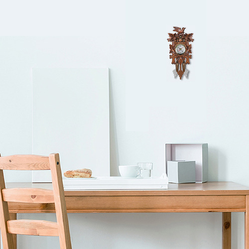 Reloj De Pared Cucú Decoración Colgante De Madera Para Hogar