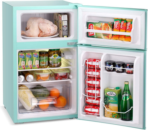 Refrigerador Compacto Estilo Retro Vintage Color Menta