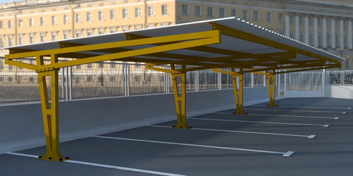 Cerchas Estacionamiento Estructuras Metálicas Cerchas Autos