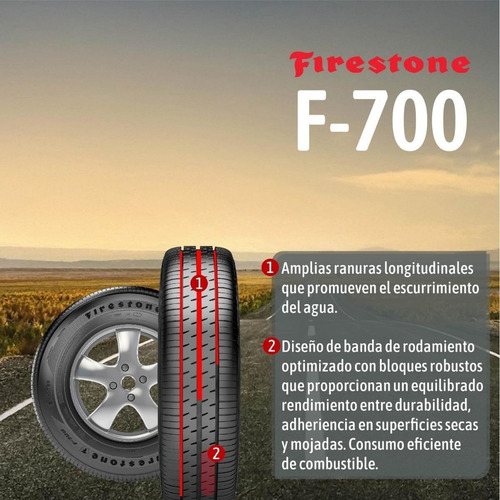 Neumático Firestone F-Series F-700 185/60R14 82 T
