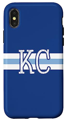 Funda Para iPhone X/xs Kansas City | Kc Baby Azul + Royal Az