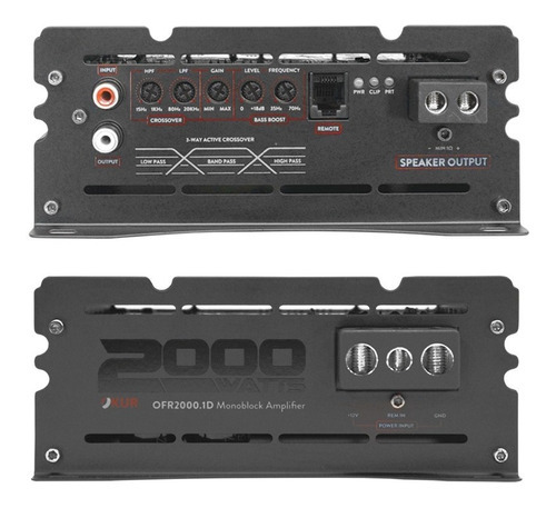Amplificador Clased 1ch Okur Ofr2000.1d Monoblock 2000watts Negro