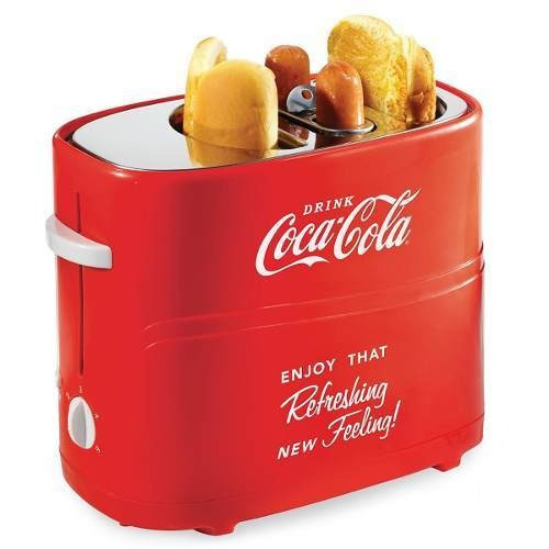 Máquina eléctrica de hot dogs Nostalgia HDT600COKE para 2 salchichas - 110 V