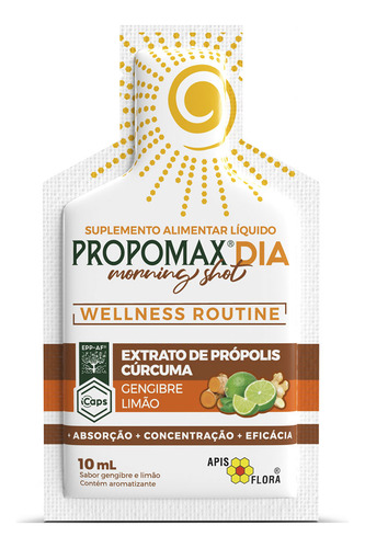 Display 10un Sachês 10ml Propomax Dia Morning Shot