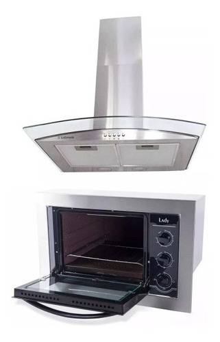 Kit Coifa 60 Cm + Forno Embutir 45 Lady Frete Grátis