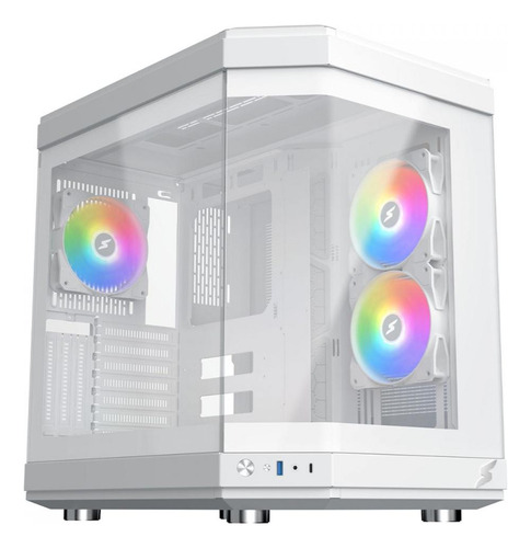 Gabinete Gamer Superframe Power Cube, Mid Tower, Eatx S/ Fan
