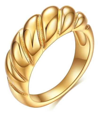 Anillo Para Dama En Acero De Titanio Modelo Croissant