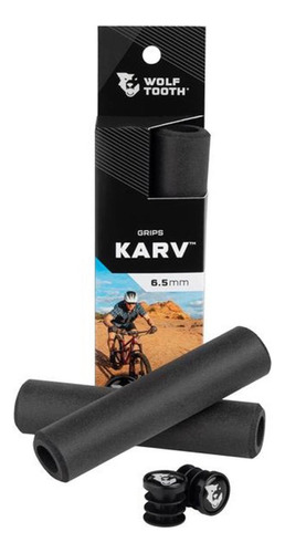 Puños Grip Wolf Tooth Karv Silicona 6.5mm - Epic Bikes Color Negro