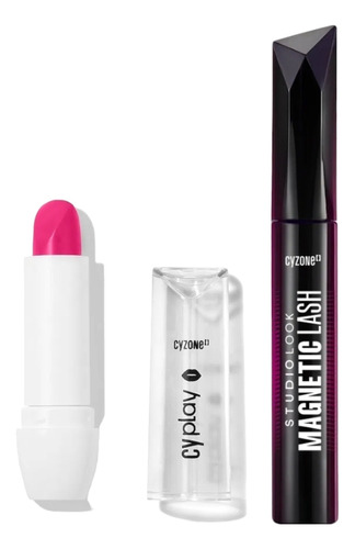 Cyzone - Set Labial Hidrabomb Cyplay Fucsia Y Máscara