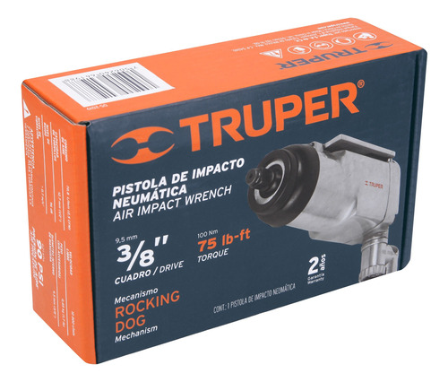 Pistola De Impacto, 3/8  Truper Tpn-722-2