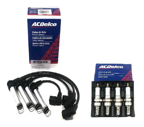 Juego Cables Y Bujias Acdelco Chevrolet Spin Cobalt 1.8