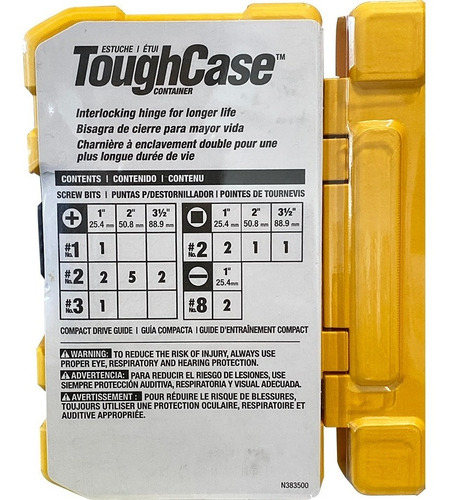 Set De 18 Puntas Para Destornillador Estuche Uso Rudo Dw2174