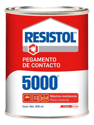 4 Pzas Pegamento Contacto Resistol 5000 1/2 Litro