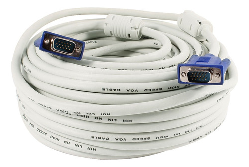 Qtqgoitem 30m Vga 15 Pine Macho Conector Monitor Lcd Cable