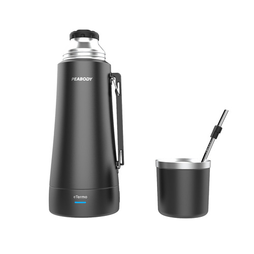 Imagen 6 de 6 de Termo Eléctrico Peabody Pico Cebador 1 Ltr Negro