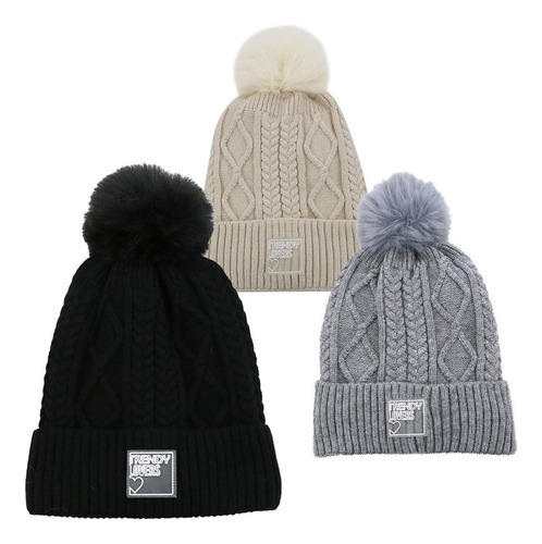 Gorro Lana Mujer Beanie Rocky Invierno Tejido Abrigado