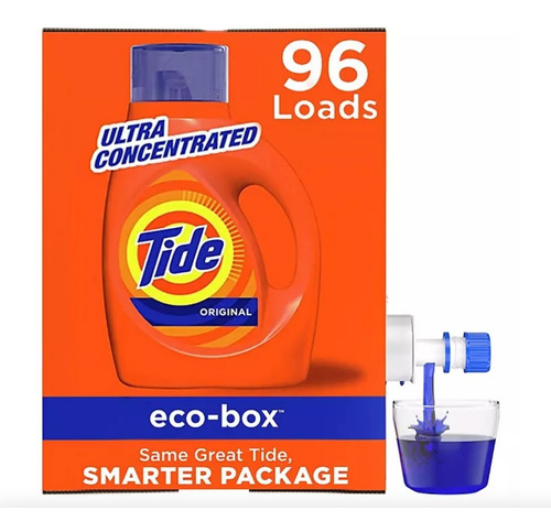 Detergente Liquido Tide Original 96 Lavadas Immportado