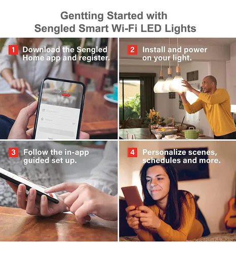 Sengled Alexa, Wifi, Bombillas Inteligentes Que Funcionan...