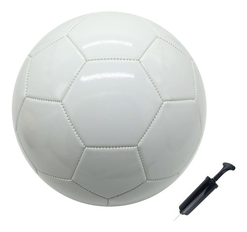 Balon Futbol Tamaño 3 4 5 Blanco Puro Diy Niño Regalo Junto