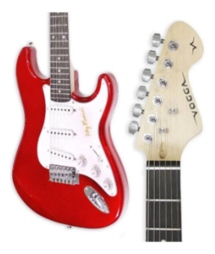 Guitarra Strato Vogga Vermelha - Madeira Maciça
