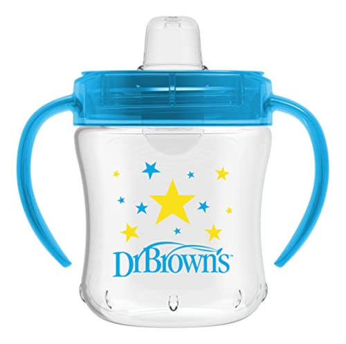 Dr. Brown's Vaso De Transición Con Boquilla Suave - Azul -