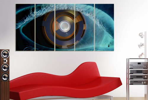 Cuadro 50x100cm Ojo Psicodelico Mirada Life Vida M2