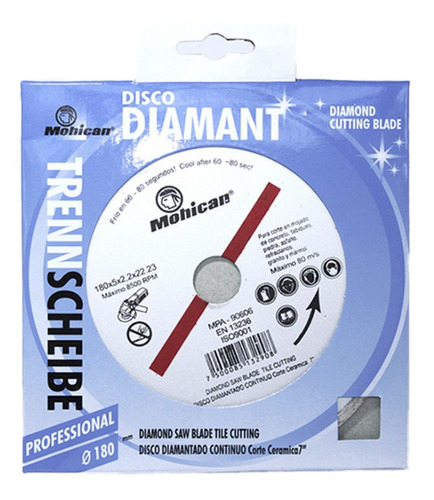 Disco Diamant. Hum Continuo  (7'') 180x2,2x22 Mm Mohican