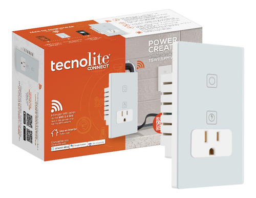 Apagador Inteligente Tecnolite 1 Botón Táctil 1 Enchufe