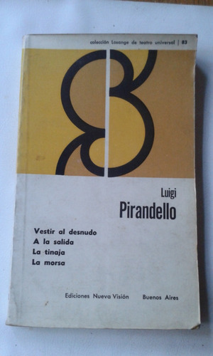 4 Obras De Teatro De Luigi Pirandello 