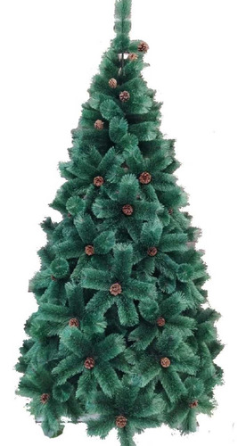 Árbol De Navidad Pino Coposo Con Piñas 1.80 Mts Rama X Rama