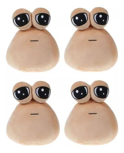 4pcs Emoción Alien Pou Muñeco Peluche Juguete Regalo