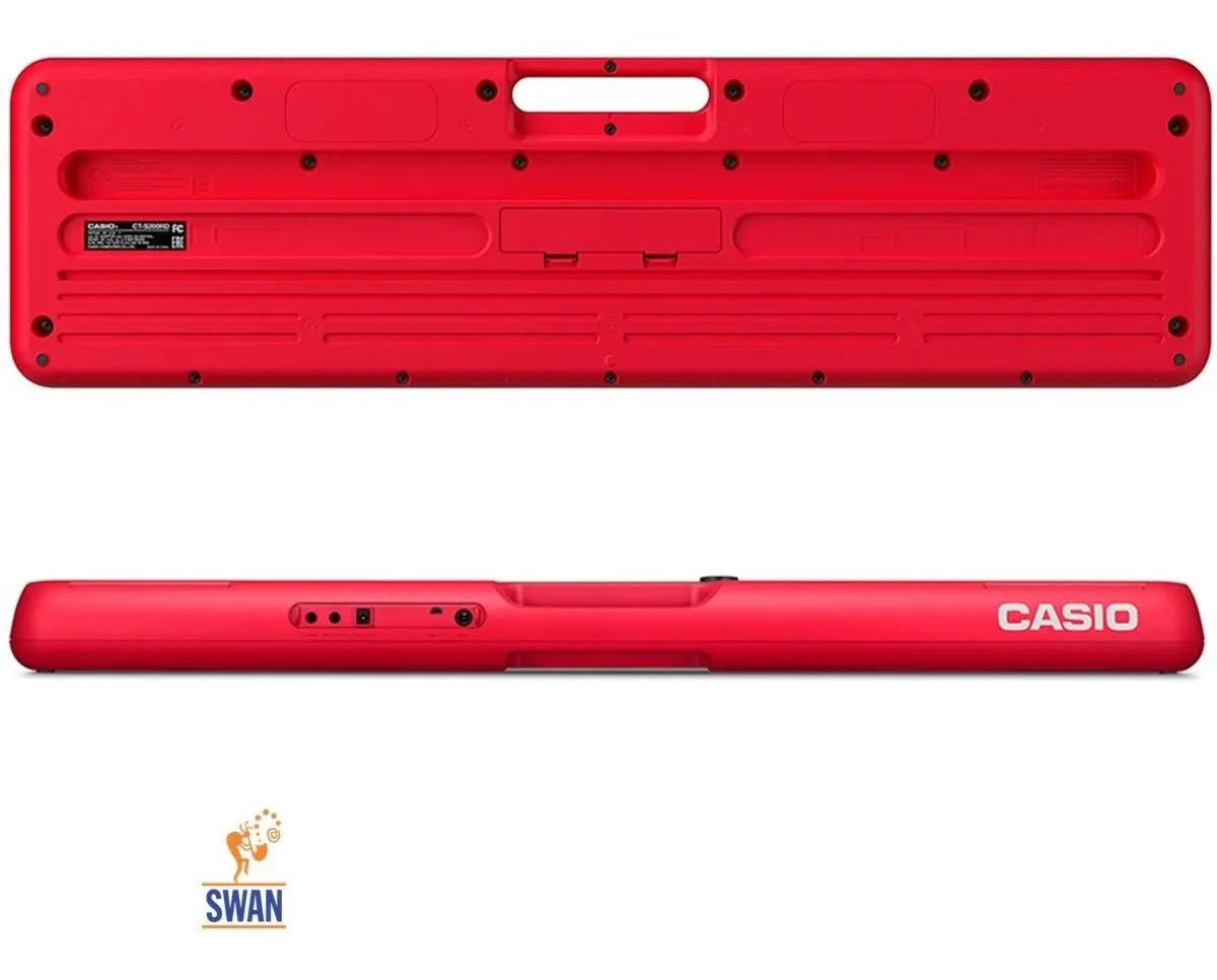 Teclado Portatil Casio Ct-s200 Rojo Organo 61 Teclas Usb