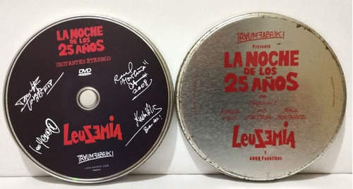 Dvd La Noche De Los 25 Años Leuzemia Y 4000 Fanáticos 2008