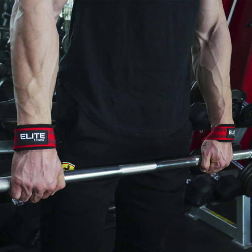 Straps Para Gimnasio, Correas Para Levantamiento De Pesas Color Rojo
