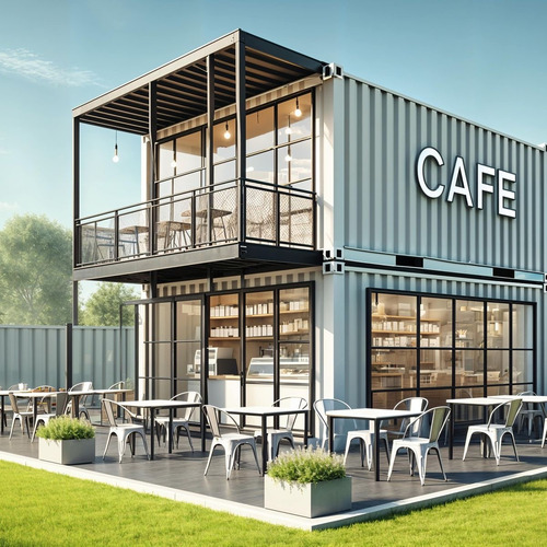 Café Container Restaurante Bar Modular Container Containers