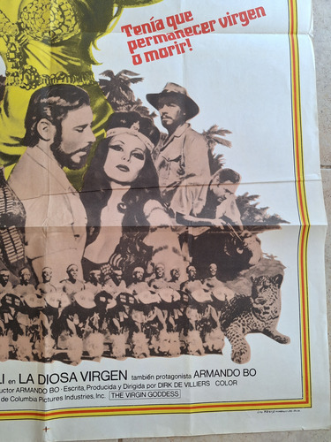 Afiche Cine Argentino La Diosa Virgen Isabel Sarli (Usado)