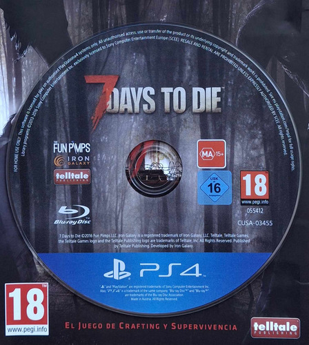 7 Days To Die - Ps4 ( Envio Em Até 24h) (Usado)