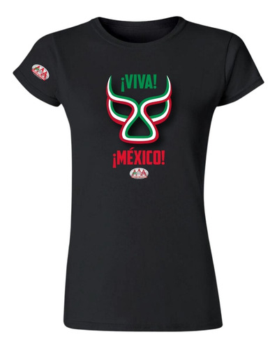 Playera Mexicana Deportiva Mujer Lucha Libre Aaa Máscara