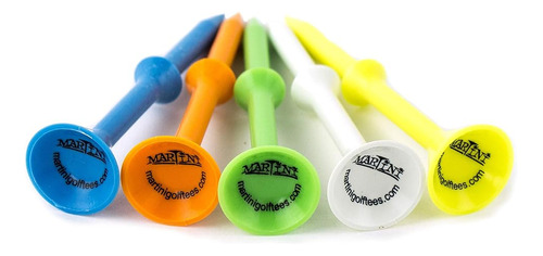 Martini Golf Tees Dmt007 Durable Plastic Step-up Tees (5 Pac