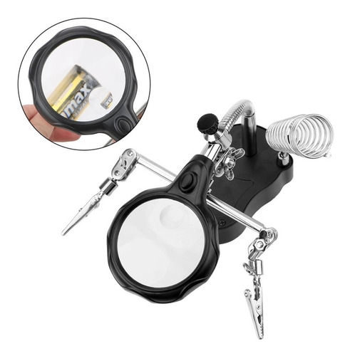 Imagen 5 de 5 de Tercer Brazo Lupa Ayudante Electrónica Te-801