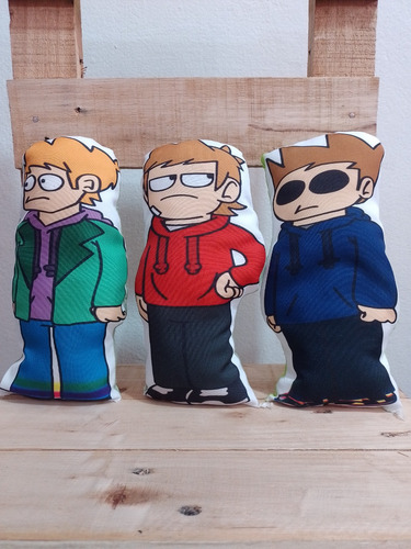 Muñeco Apego Almohadita Eddsworld Tom Y Tord Matt X3 