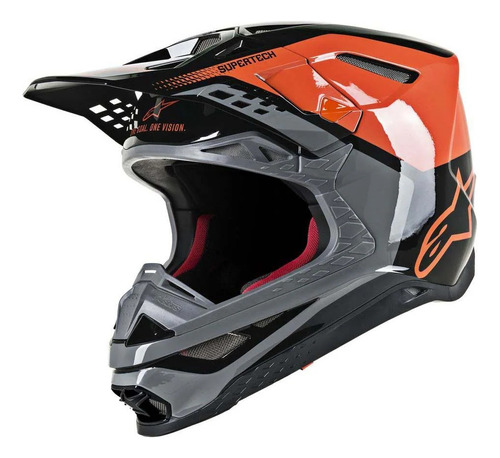 Casco Alpinestars Sm8 Motocross Enduro Mx Mips Nt Cross