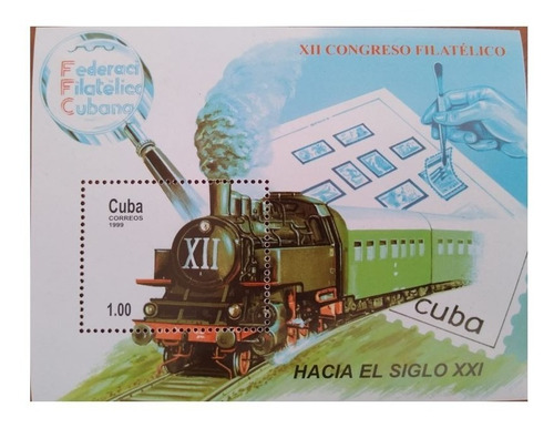 Imagen 2 de 3 de Estampilla Federacion Filatélica Cubana 1999 Xii Congreso