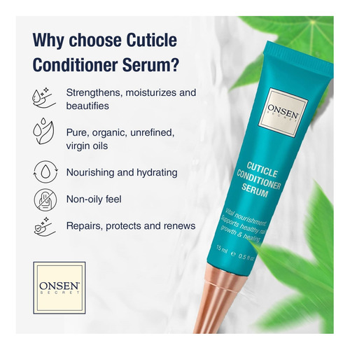 Crema Para Cutículas, 2 Unidades De 0.5 Onzas, Onsen