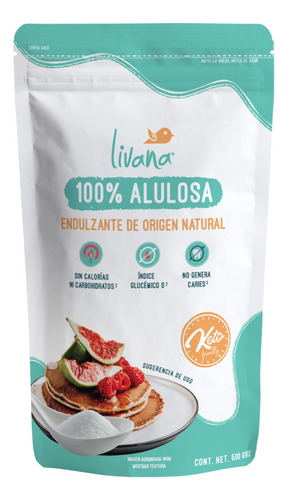 Alulosa 100% 500 Gr, Marca Livana®