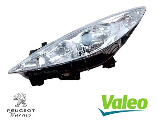 Optica Izquierda Lente Liso Valeo Peugeot 307 Nafta 06-11