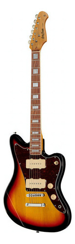 Guitarra eléctrica Harley Benton Vintage Series JA-60 de tilo 3-colour sunburst con diapasón de laurel