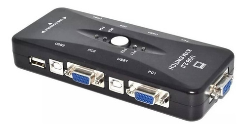 Imagen 1 de 1 de Kvm 4 Puertos Vga Swith / Telcado Mouse Usb.