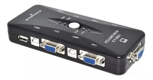 comprar  Kvm 4 Puertos Vga Swith \u002F Telcado Mouse Usb. 